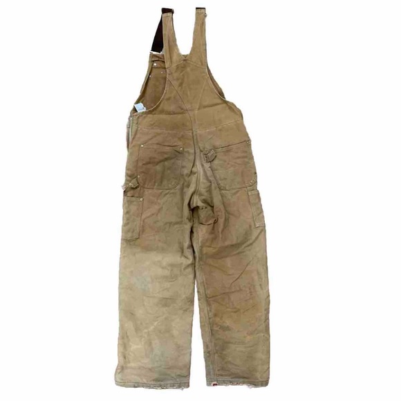 🏷️Vintage Carhartt Double-Knee Insulated Workwear Overalls (36x30) - Picture 9 of 11